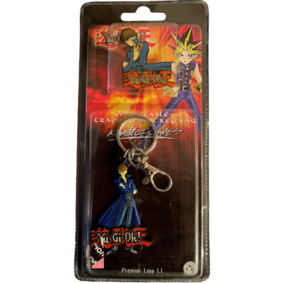 2002 Yu-Gi-Oh! Seto Kaiba Collectible Trading Pin & Key Tag Keychain-image