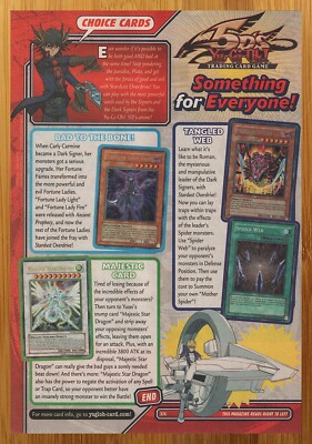 2007 Yu-Gi-Oh! Trading Card Game 5D's Vintage Print Ad/Poster TCG CCG Art 00s-image