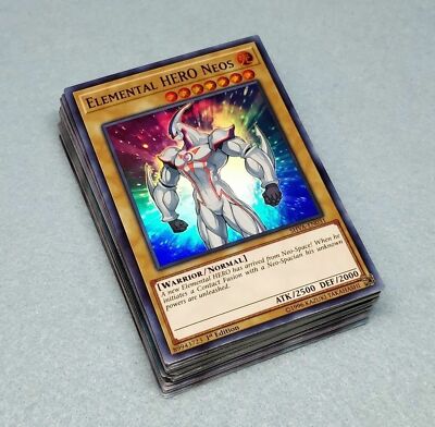 Yugioh GX Complete Jaden Yuki Deck Elemental HERO Fusion Neo Spac *Hot* + Bonus!-image