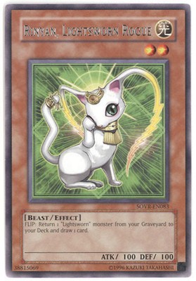 Yu-Gi-Oh Card - SOVR-EN083 - RINYAN, LIGHTSWORN ROGUE (rare) - NM-image