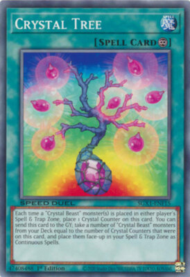 Crystal Tree - SGX1-ENF15 - Common - 1st Edition NM YuGiOh!  Speed Duel GX: Duel-image