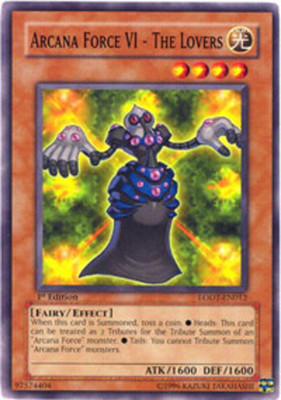 Arcana Force VI - The Lovers - LODT-EN012 - Common - 1st Edition NM YuGiOh!  Boo-image