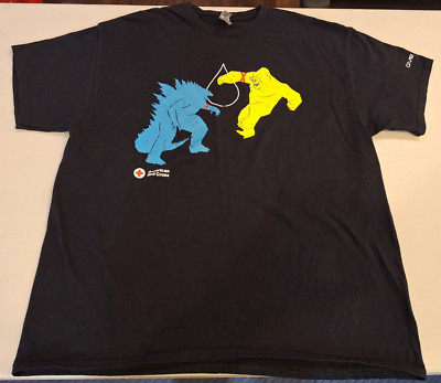 American Red Cross GODZILLA x KING KONG New Empire Movie Promo T-Shirt XL-image
