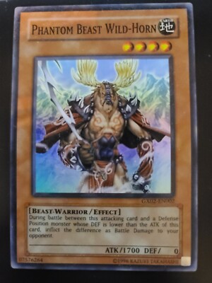 YuGiOh Phantom Beast Wild Horn Super Rare GX02-EN002 NM-image