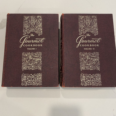 The Gourmet Cookbook Volume 1 & 2 (Vintage Hardcover) Full Set-image