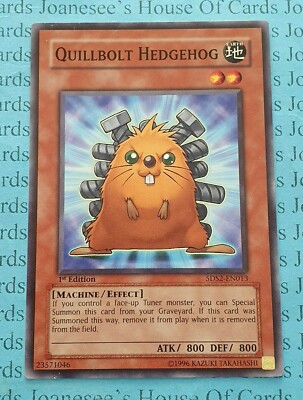 Quillbolt Hedgehog 5DS2-EN013 Yu-Gi-Oh Card 1st Edition New-image
