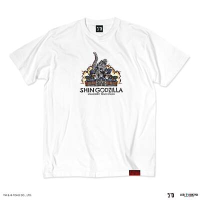 Godzilla 70th Anniversary Shin Godzilla Scene Illustration T-shirt Japan New-image