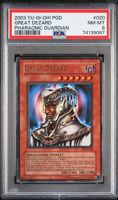 Yugioh! PSA 8 2003 Great Dezard PGD-020 Ultra Rare-image