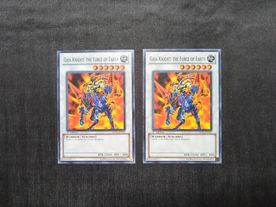 * 2x - Gaia Knight, the Force of the Earth - 5DS3-EN041 - Common - 1st Ed - LP-image