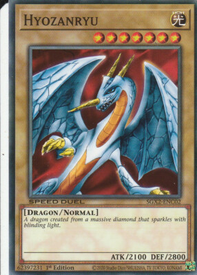 YUGIOH CARD HYOZANRYU SGX2-ENC02 1ST EDITION-image