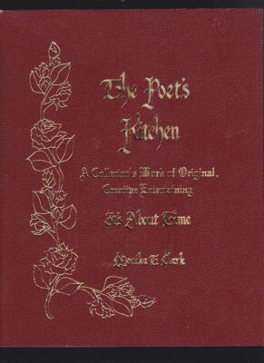 The Poet's Kitchen by Monika T. Clark Leather SIGNED COPY 1984 LN-image