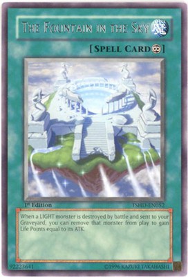 Yu-Gi-Oh Card - TSHD-EN052 - THE FOUNTAIN IN THE SKY (rare) - NM-image