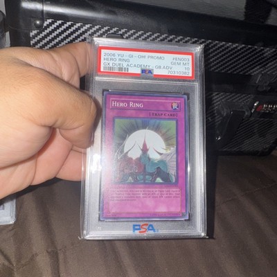 2006 Yu-Gi-Oh! Promo Gx Duel Academy #EN003 Hero Ring PSA 10 Super Rare-image