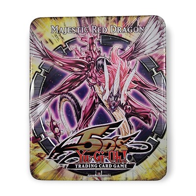 Yugioh TCG 5D's Majestic Red Dragon Empty Collectible Tin Konami 2010-image