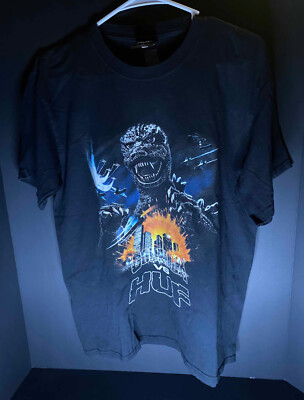 Huf ‘Godzilla vs Huf’ 2020 Tour T Shirt Mens M Tee-image