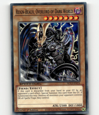 Yugioh Reign-Beaux, Overlord of Dark World Speed Duel GX: Duelists of Shadows-image