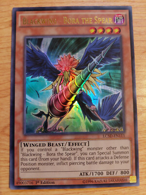 Blackwing - Bora the Spear - LC5D-EN111 - Near Mint NM - Ultra Rare - 1st Ed-image
