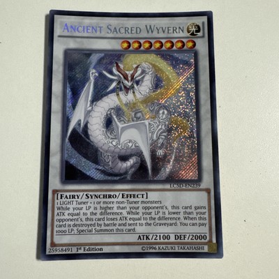 Yugioh Ancient Sacred Wyvern LC5D-EN239 1st Edition Holo NM Holographic -image