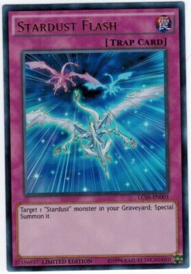 3 x Stardust Flash - LC05-EN003 - Ultra Rare - Limited Edition Near Mint, Englis-image