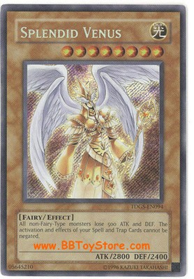 Yu-Gi-Oh Card - TDGS-EN094 - SPLENDID VENUS (secret rare holo) - NM/Mint-image