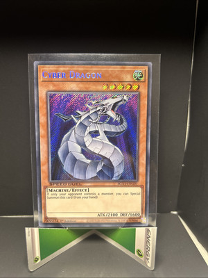 YuGiOh Cyber Dragon SGX1-ENG01 Secret Rare 1st Edition Near Mint Speed Duel GX-image