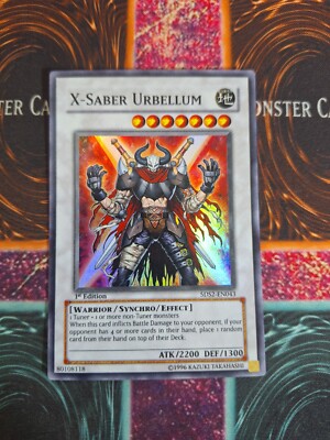 Yu-Gi-Oh! TCG X-Saber Urbellum 5DS2-EN043 Super Rare 1st Edition Near Mint-image