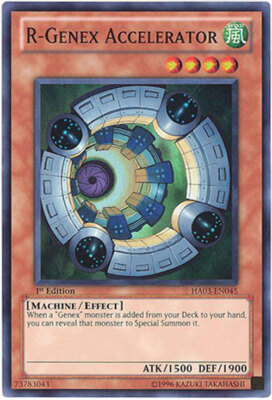 Yu-Gi-Oh Card - HA03-EN045 - R-GENEX ACCELERATOR (super rare holo) - NM-image