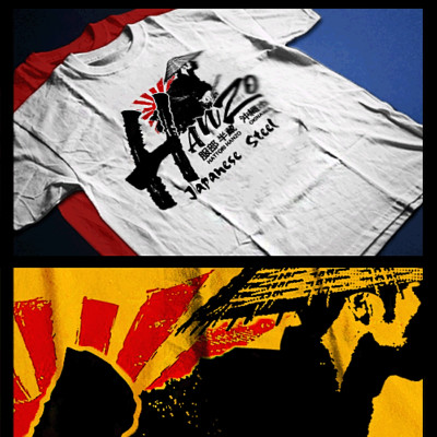 Samurai T-Shirt deadly warrior with sword Bushido Code Japanese battle charge -image