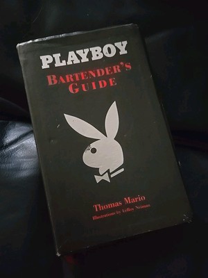 Playboy Bartender’s Guide by Thomas Mario Softcover Retro Cocktail Recipe Party-image