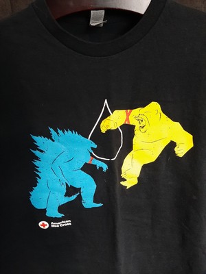 American Red Cross Give Blood Godzilla Kong The New Empire T-shirt XL-image