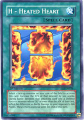 H - Heated Heart - EOJ-EN038 - Common - 1st Edition NM YuGiOh!  Booster Set Card-image
