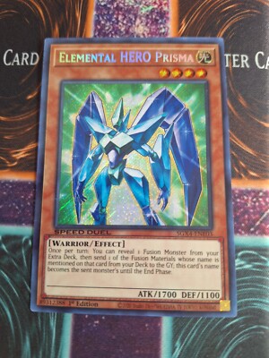 Yu-Gi-Oh! Elemental HERO Prisma SGX4-ENE03 Secret Rare 1st Edition Near Mint-image