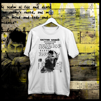 Samurai T-Shirt Shogun Assassin Bushido Ronin Katana Hattori Hanzo Kanji S-2XL-image