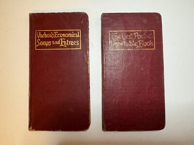 Vachon’s Book of Economical Soups & Entrees+The Vest Pocket Vegetable Book 1900s-image