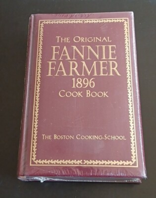 NEW SEALED. The ORIGINAL FANNIE FARMER 1896 COOK BOOK   Gilded Edges-image