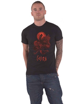 Gojira T Shirt Serpent Moon Band Logo new Official Mens Black-image
