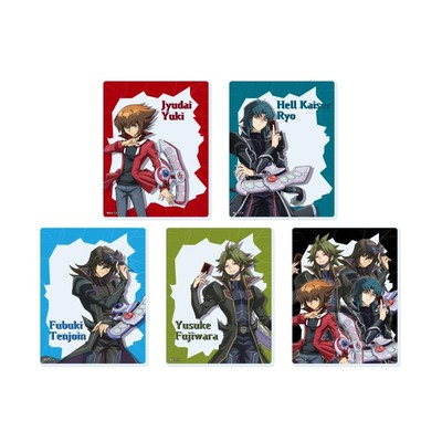 Yu-Gi-Oh! Duel Monsters GX 02 Acrylic card BOX [all 5 sets (Full set)] H90mm-image