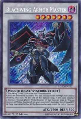 Lightly Played, English - 1 x YGO Blackwing Armor Master - LC5D-EN132 - Secret R-image