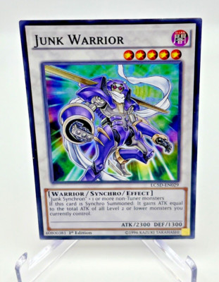 LC5D-EN029 Junk Warrior Super Rare 1st Edition NM Yugioh Card-image