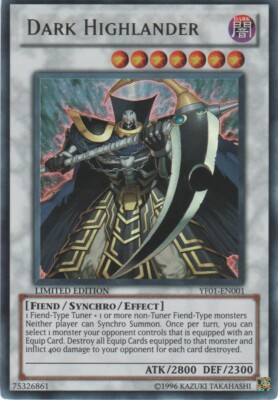 Dark Highlander - YF01-EN001 - Ultra Rare - Limited Edition x1 - Damaged-image