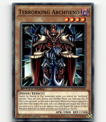 Yugioh Terrorking Archfiend Speed Duel GX: Duelists of Shadows-image