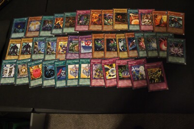 40 EX-DMG Yugioh Card Lot PGD/MFC/IOC/GX+(Toon Cannon Soldier DB2, Riryoku TSC+)-image