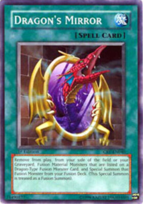 Dragon's Mirror - CRV-EN040 - Common - 1st Edition LP YuGiOh!  Booster Set Cards-image