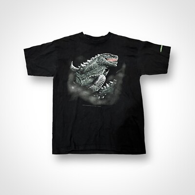 Vintage 90s Horror Movie Godzilla Shirt Rare-image