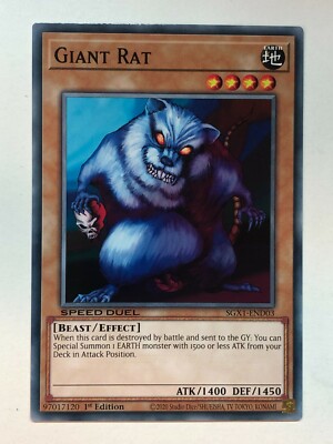 Yu-Gi-Oh! Speed Duel GX: Duel Academy Giant Rat SGX1-END03 NM/M-image