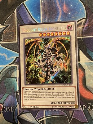 Thought Ruler Archfiend 1st Ed Secret Rare LC5D-EN233 Near Mint-image