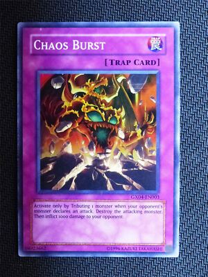 Chaos Burst - GX04 - Super Rare - Yugioh Card # 1G54-image
