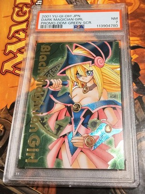 Ddm PSA7 Black Magician Girl Green Secret Rare Yu-Gi-Oh! Card-image