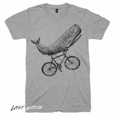 Whale on a Bike T Shirt, Funny Whale Shirt, Bike Shirt, Mens, Womens, Kids Gift-image