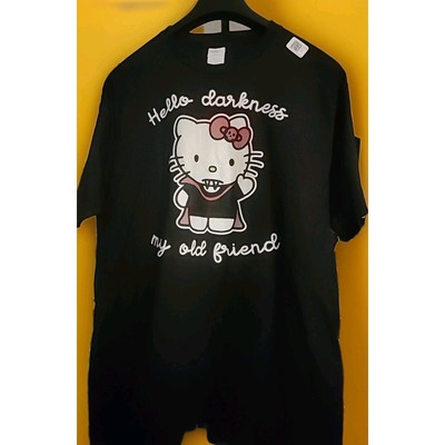 HELLO KITTY Horror Goth Vampire Goth XL NEW Excellent Cotton A98 Halloween-image